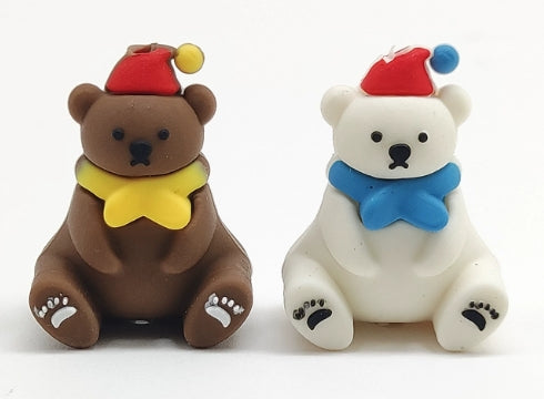 Wholesale 20pcs/pack Christmas Food-grade Cartoon 3D Silicone Beads